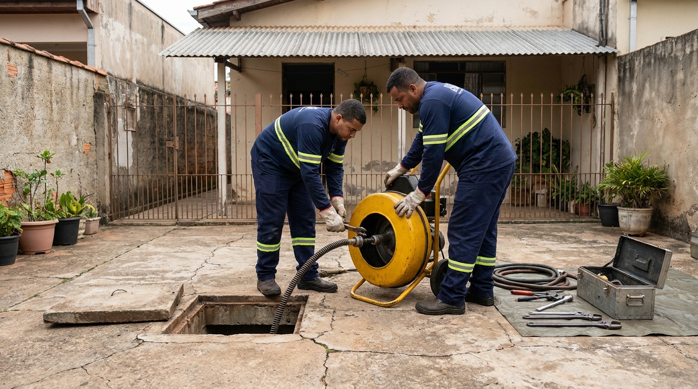 Desentupimento de esgoto em São José‑SC