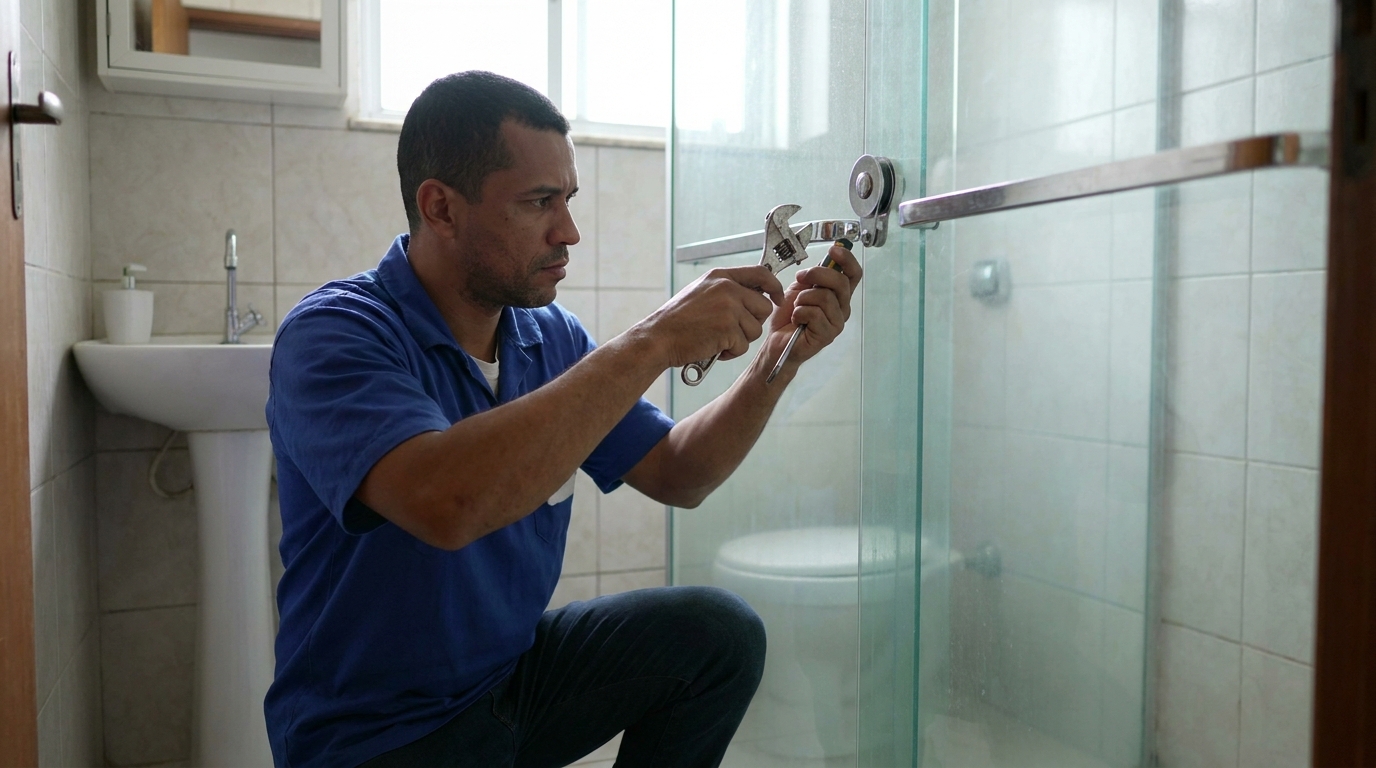 Manutenção e reparo de box de vidro perto de mim em São José‑SC